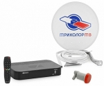 Комплект установки и подключения спутникового ТВ Tricolor TV HD базовый с регистрацией и картой активации на 31 день (пакет Единый)